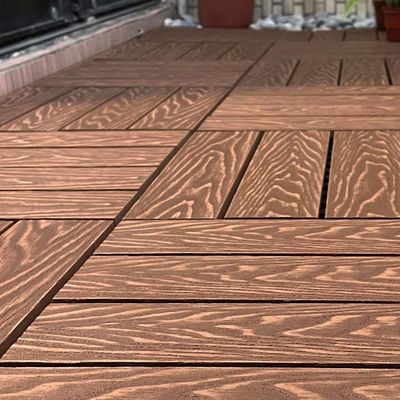 Un buen precio. Residenciales de madera dura Interlocking Patio azulejos de madera resistente a la corrosión azulejos de suelo en línea