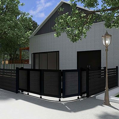 Un buen precio. Panel de puertas de WPC compuesto revestimiento exterior impermeable al agua en línea