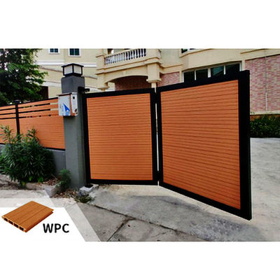 Un buen precio. Panel de WPC moderno para puerta de madera de plástico WPC portón compuesto en línea