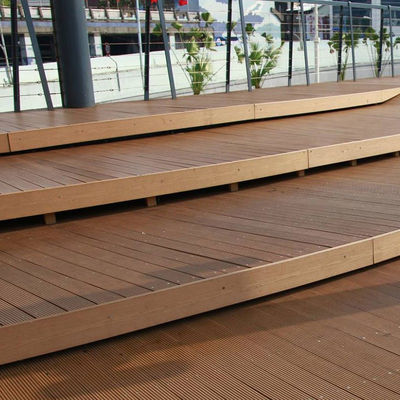 Un buen precio. Piso compuesto de madera de exterior extruido de cubierta de WPC impermeable en línea