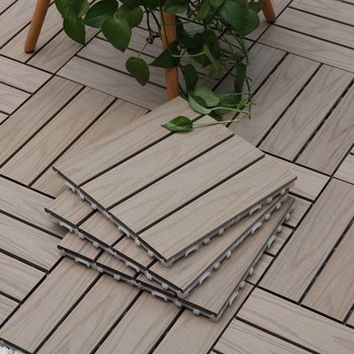 Un buen precio. Tiles de cubierta de madera de bloqueo personalizado mantenimiento sin complicaciones para el patio en línea