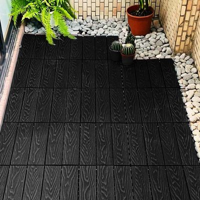 Un buen precio. Tejas de cubierta de patio de madera dura Tejas de suelo de madera resistente al agua Bajo mantenimiento en línea
