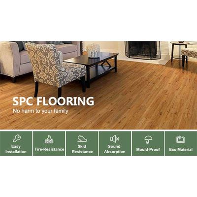 Un buen precio. Residencial de lujo SPC piso interior SPC suelo de tablón BP textura en línea
