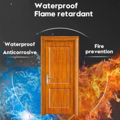 Un buen precio. Puertas impermeables de WPC a medida Puertas compuestas de polímero de madera a prueba de sonido en línea