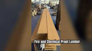 Madera plástica ignífuga resistente a productos químicos